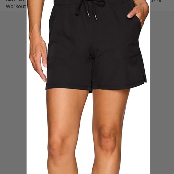 RBX Pants - RBX Black Athletic Shorts with Elastic Waistband